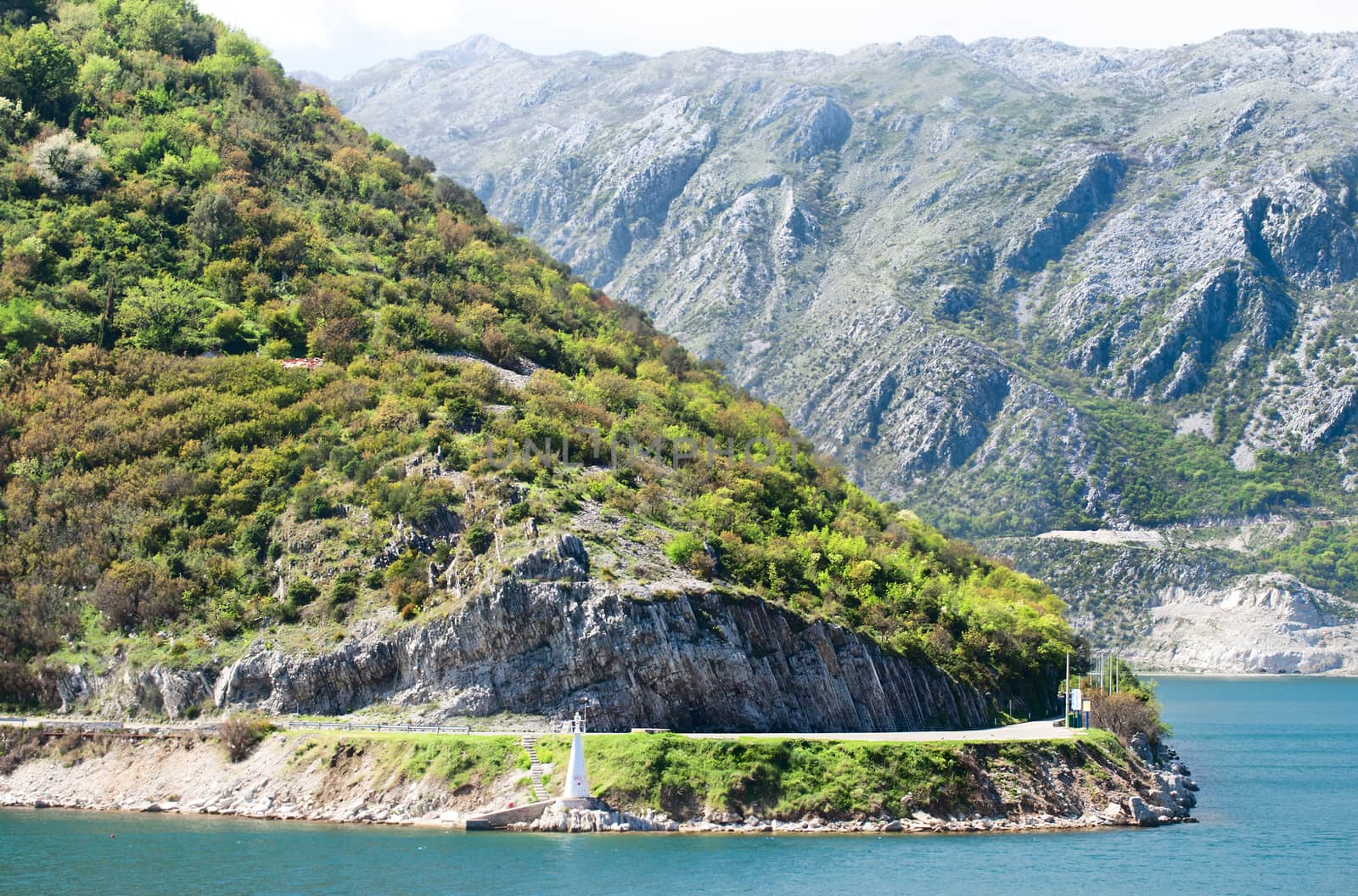 The Bay of Kotor view in spring