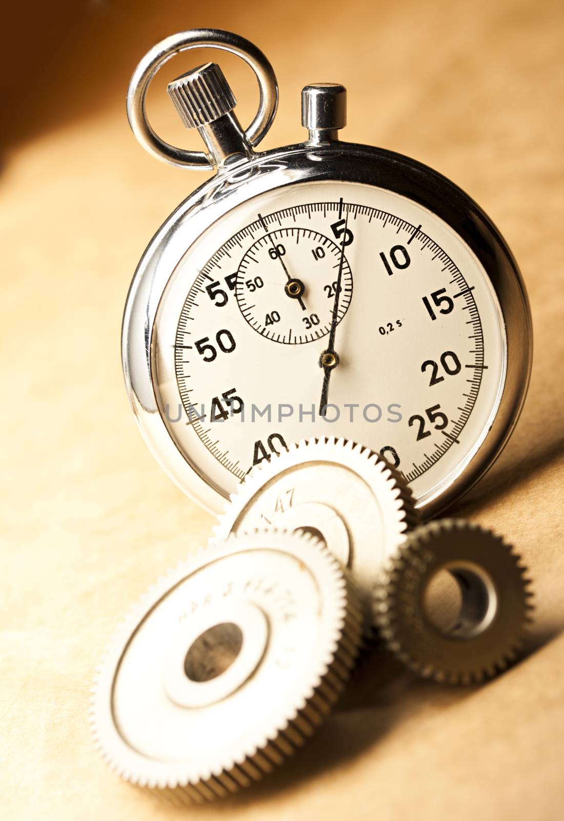 Mechanical ratchets and stopwatch
