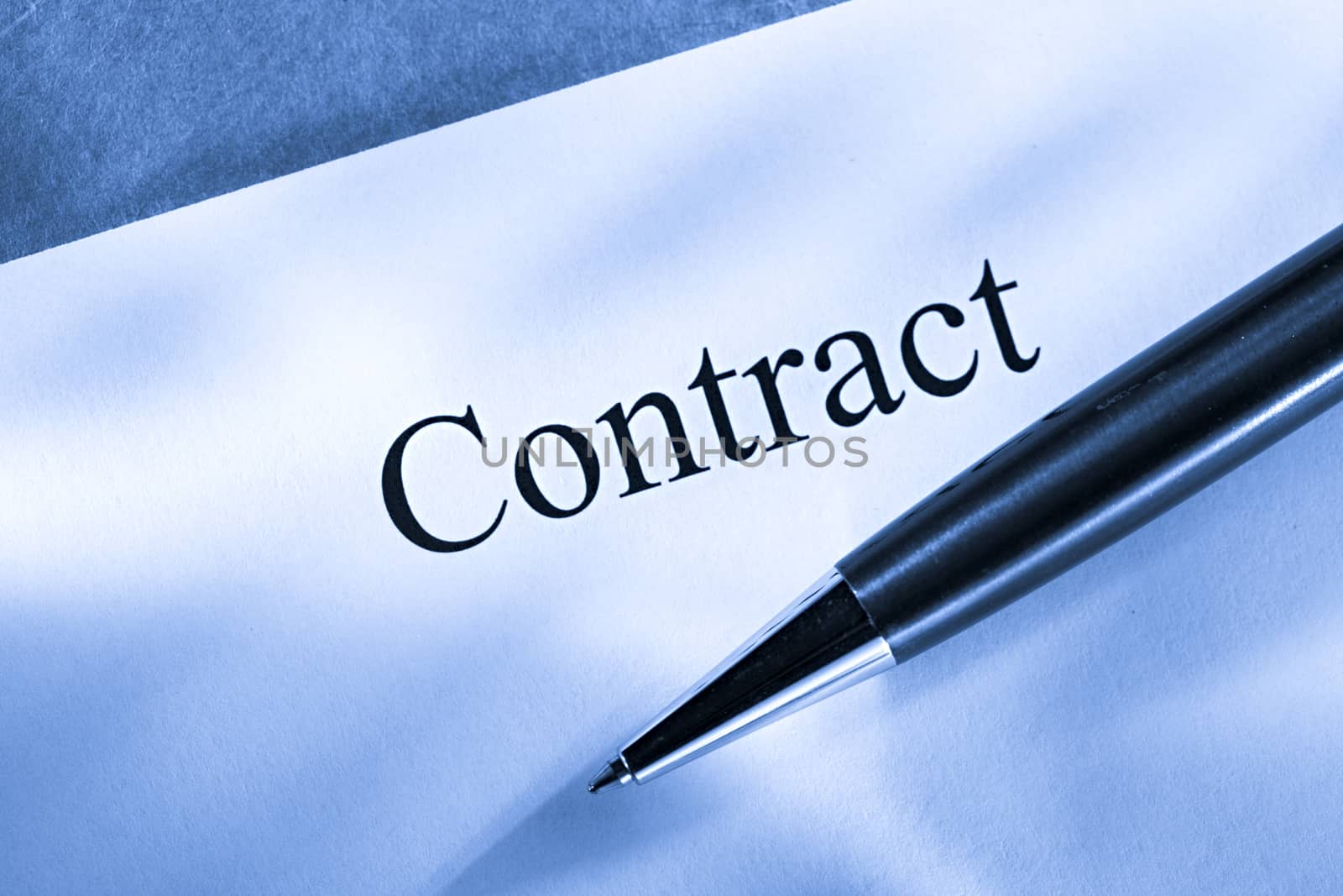 Contract conception with pen by Garsya