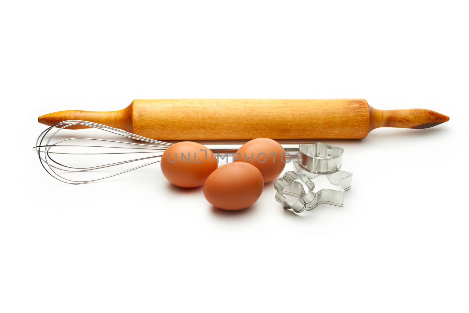 Eggbeater, eggs and cookies forms