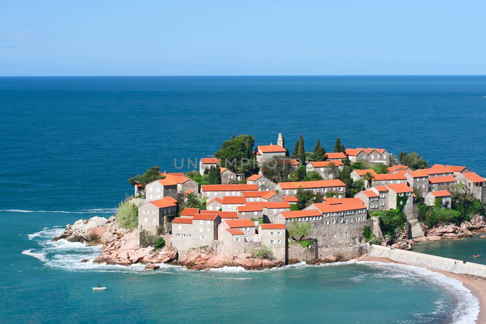 Sveti Stefan resort island in Montenegro