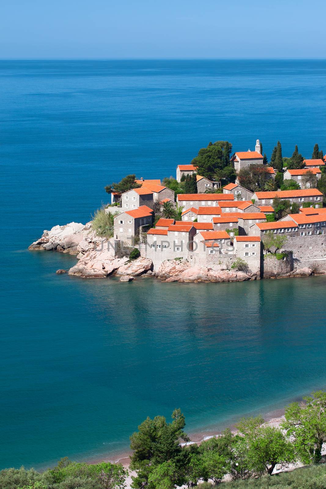 Sveti Stefan resort island in Montenegro by Garsya