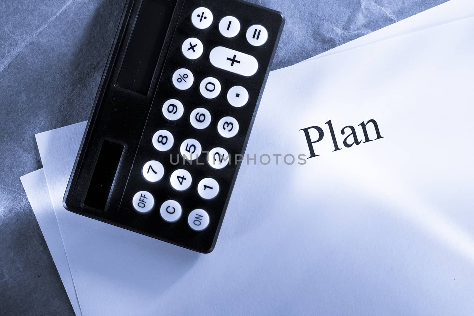 Plan conception with calculator