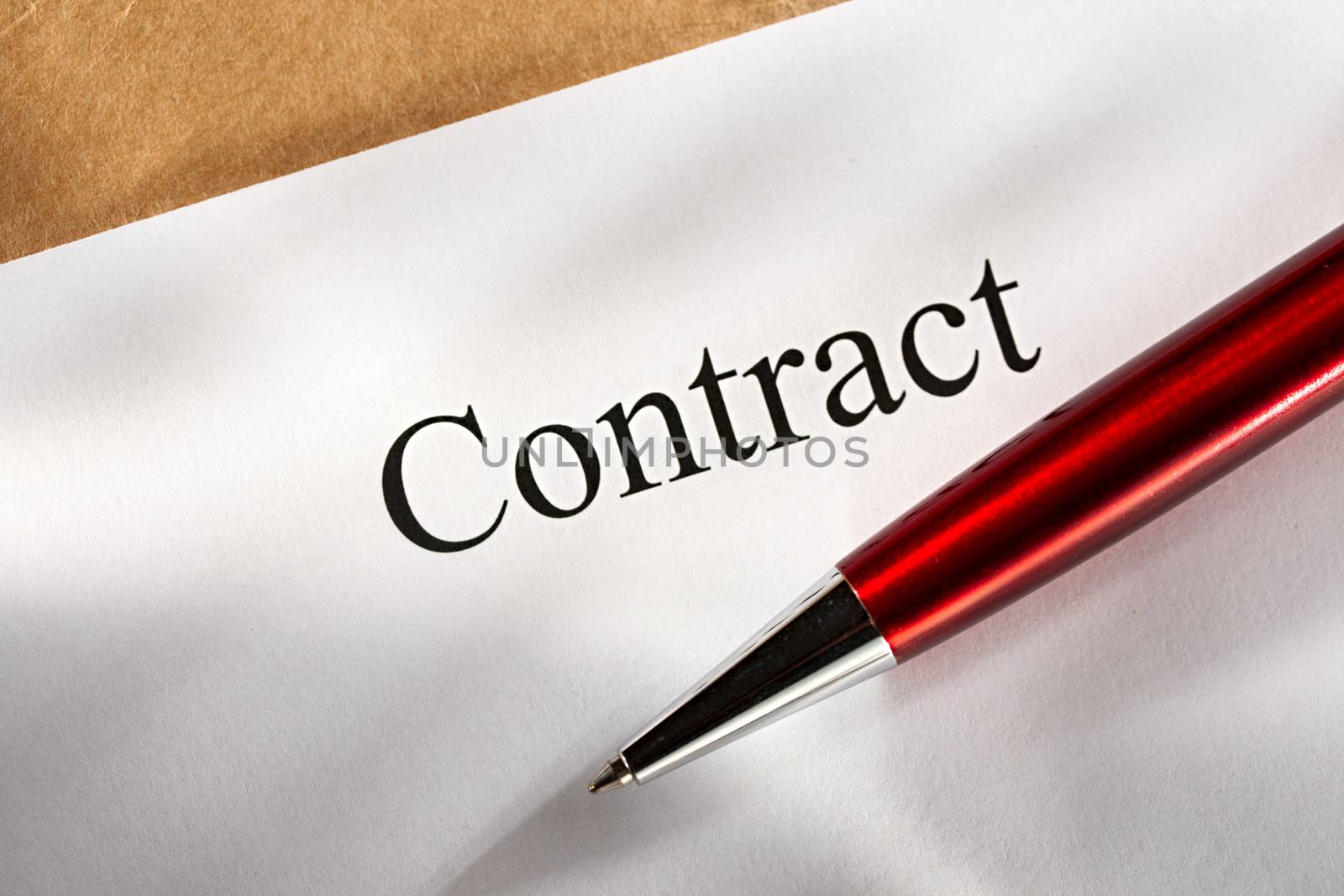 Contract conception with pen by Garsya