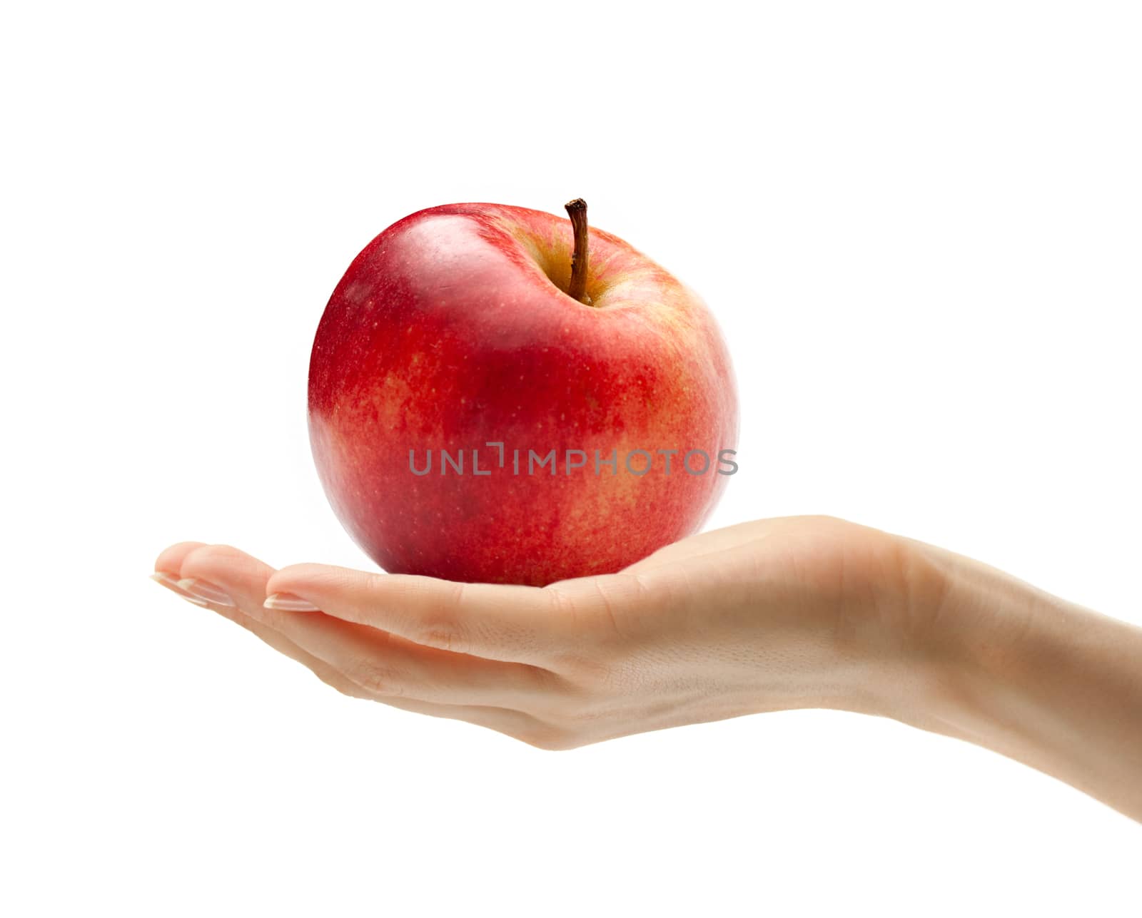Female hand with an apple by Garsya