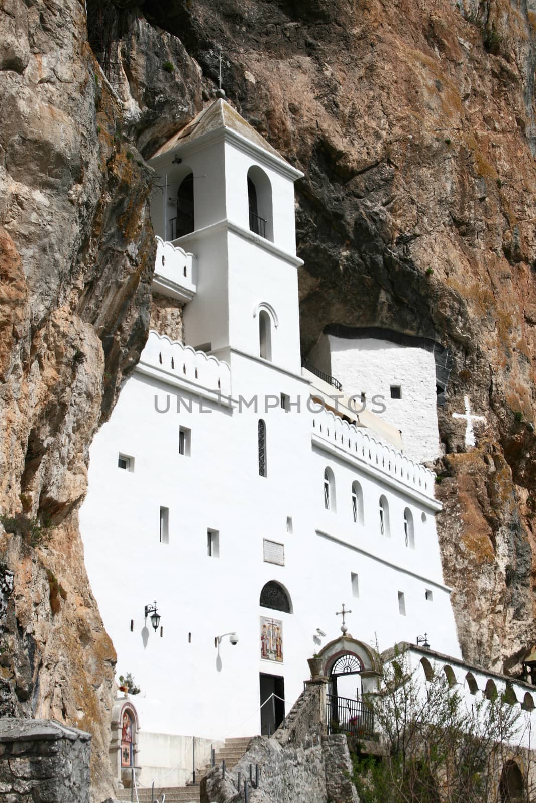 Monastery Ostrog in the heart of Montenegro
