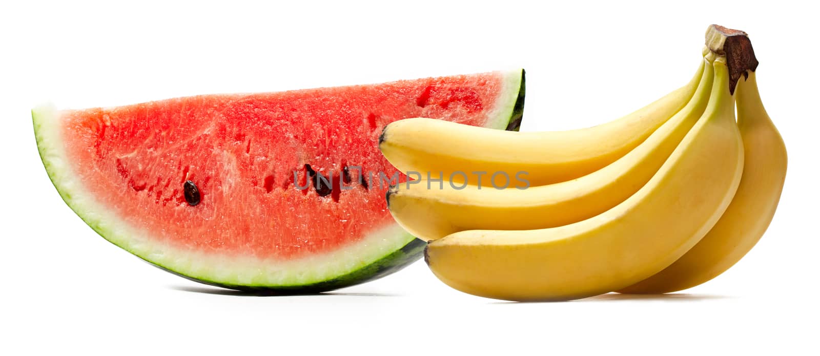 Watermelon and bananas