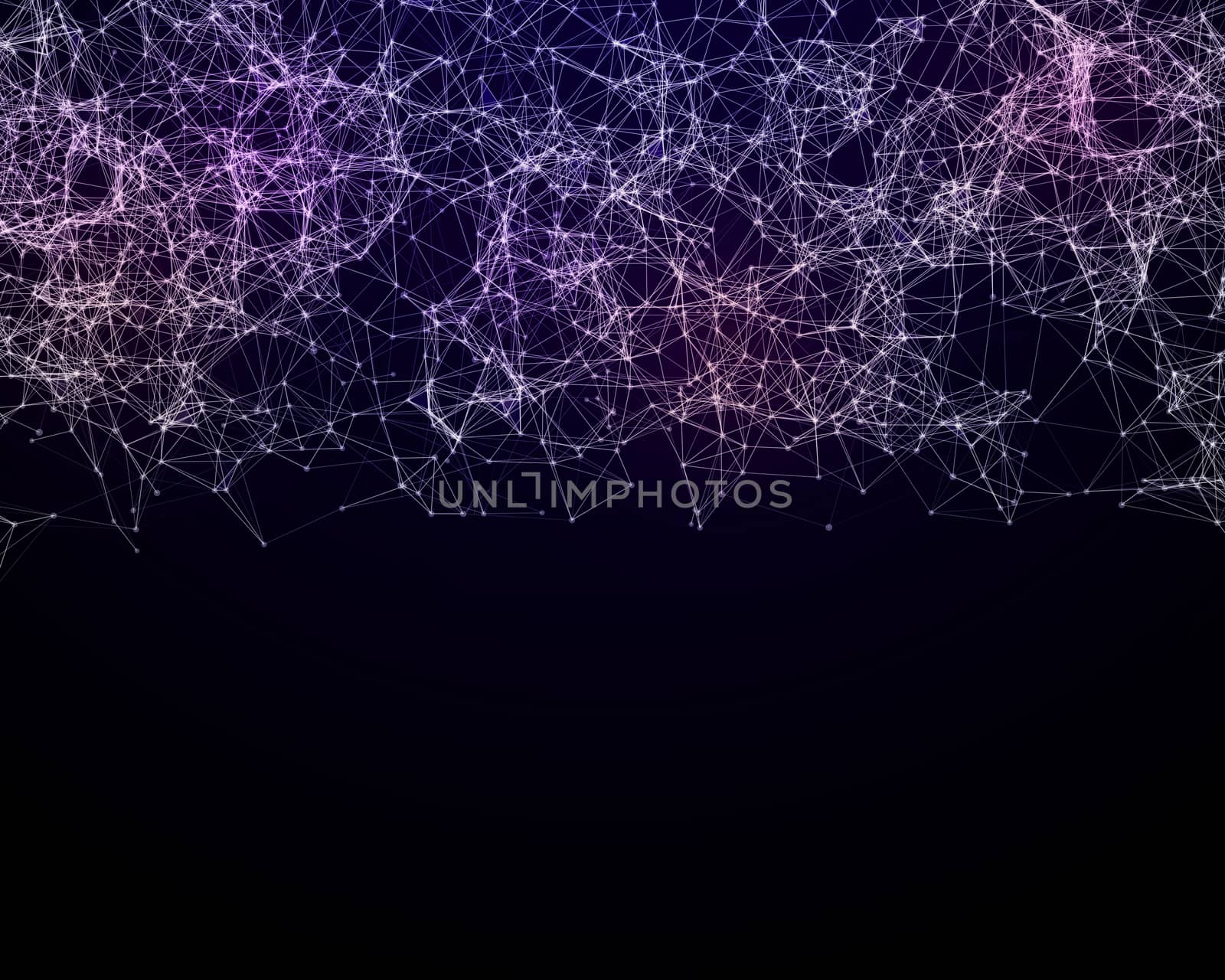 Abstract digital background with cybernetic particles