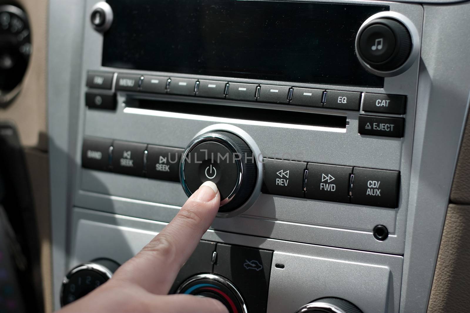 Car Stereo Power Button by graficallyminded
