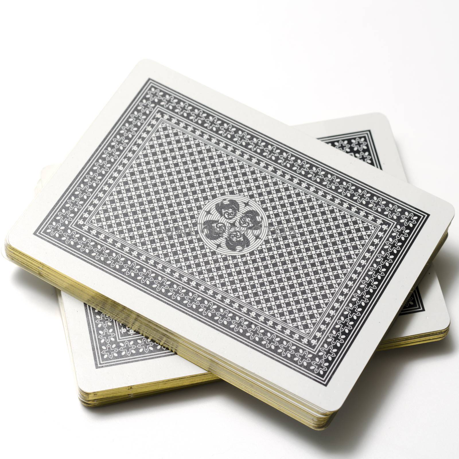 deck of cards on a white background