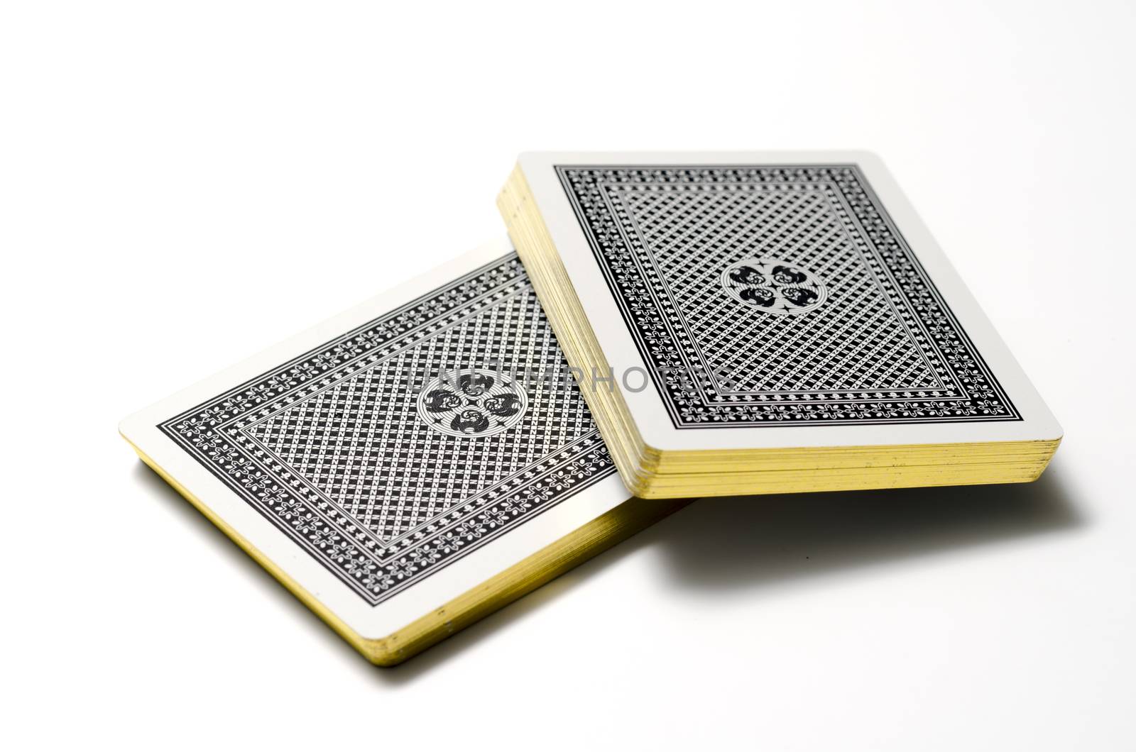 deck of cards on a white background