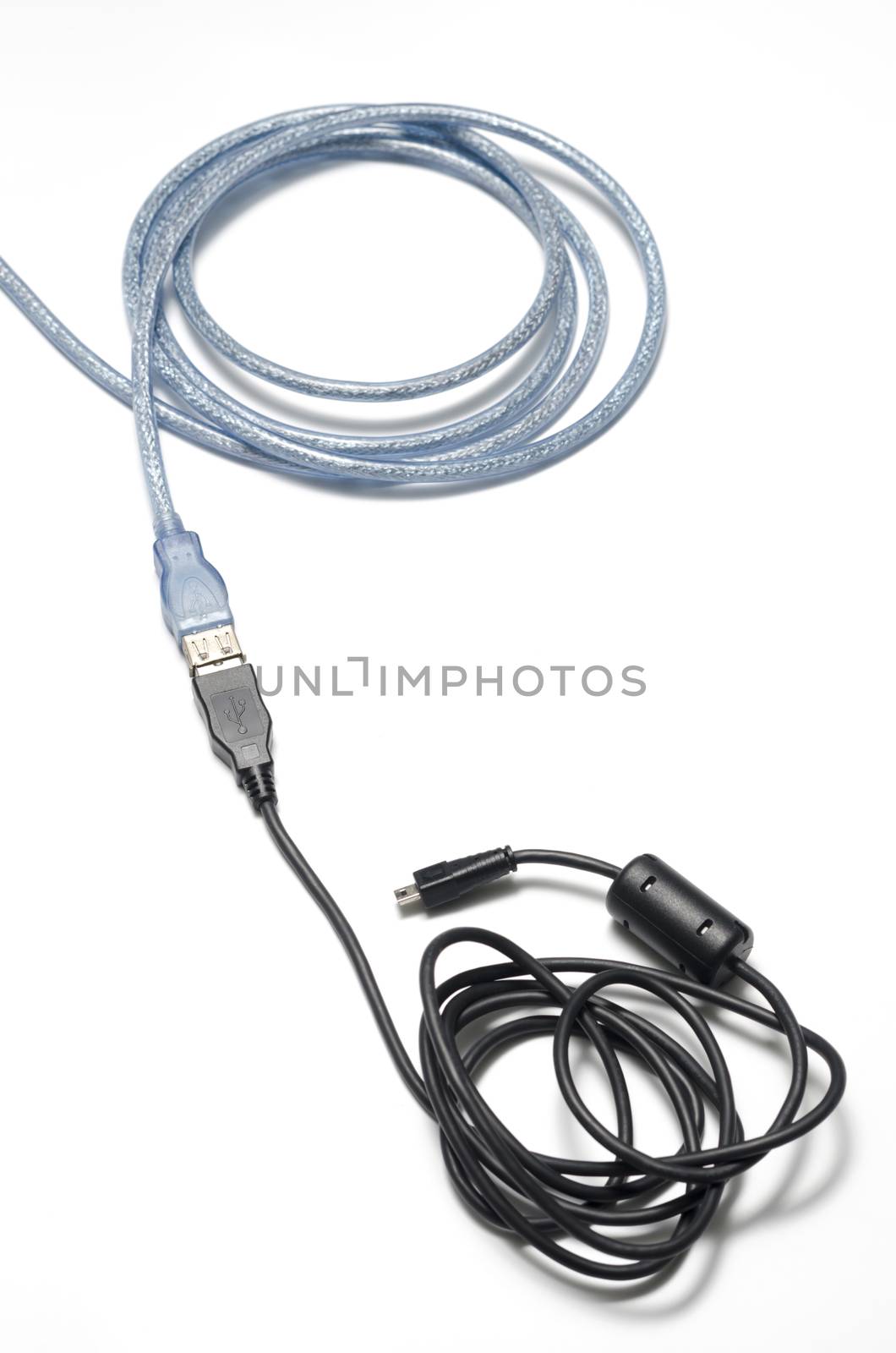 usb cable on a white background