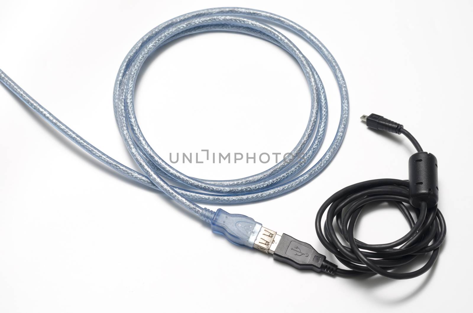 usb cable on a white background