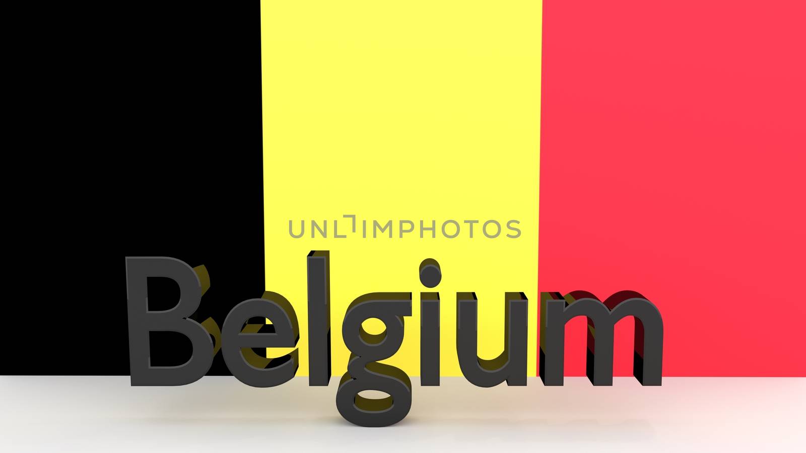 Writing Belgium in front of a dutch flag by MarkDw