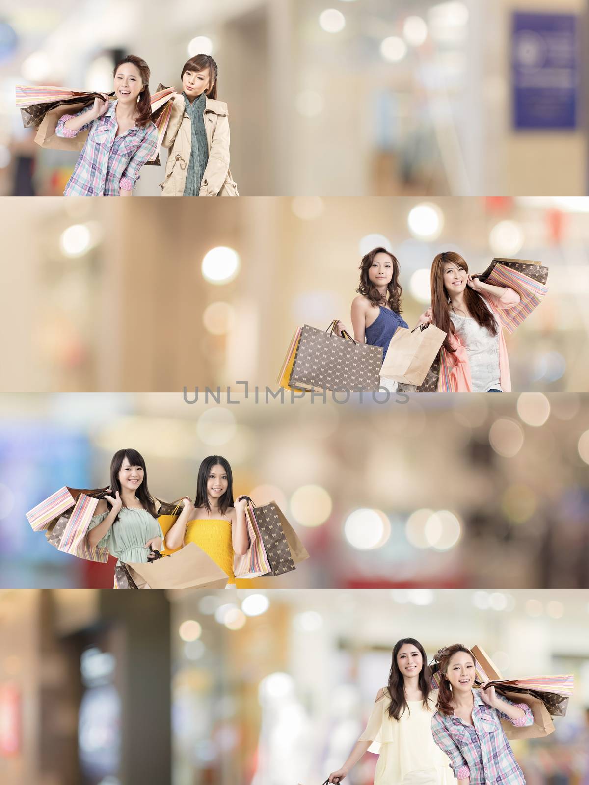 Asian woman shopping by elwynn