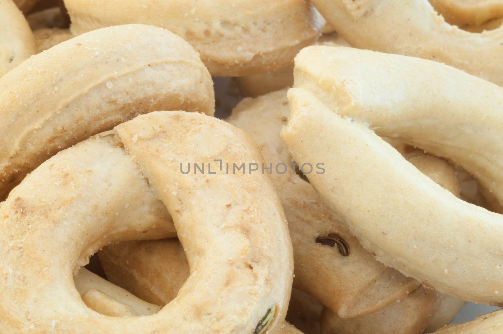 background of italian typical bagels