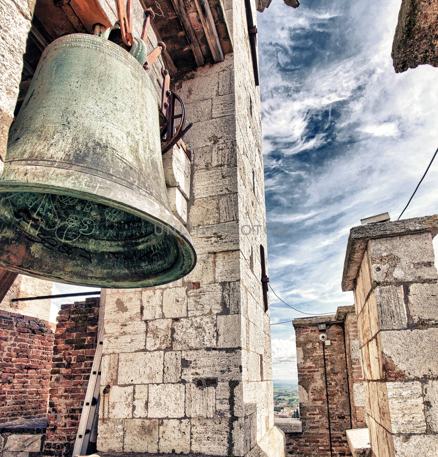 Ancient Medieval Bell on the top of a Tower by jovannig