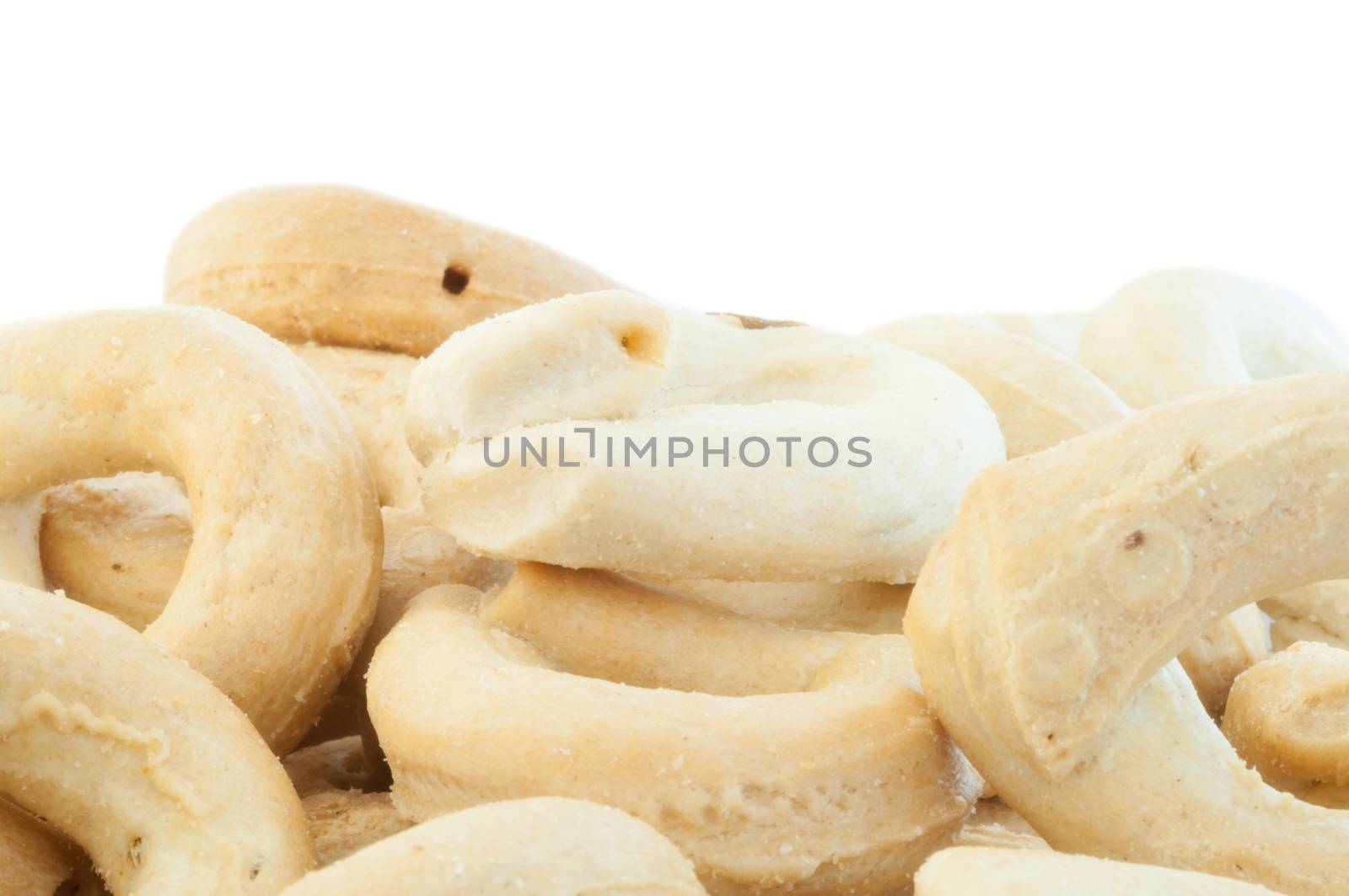 background of italian typical bagels 
