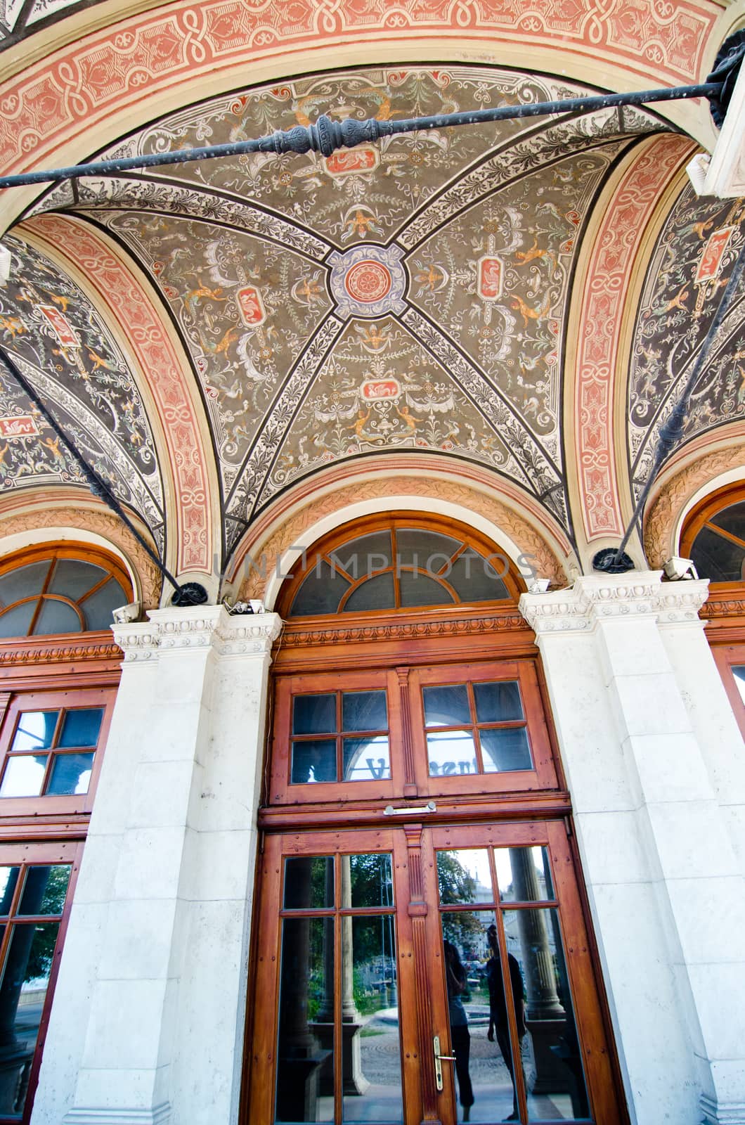 historical architecture in Budapest, Hungary