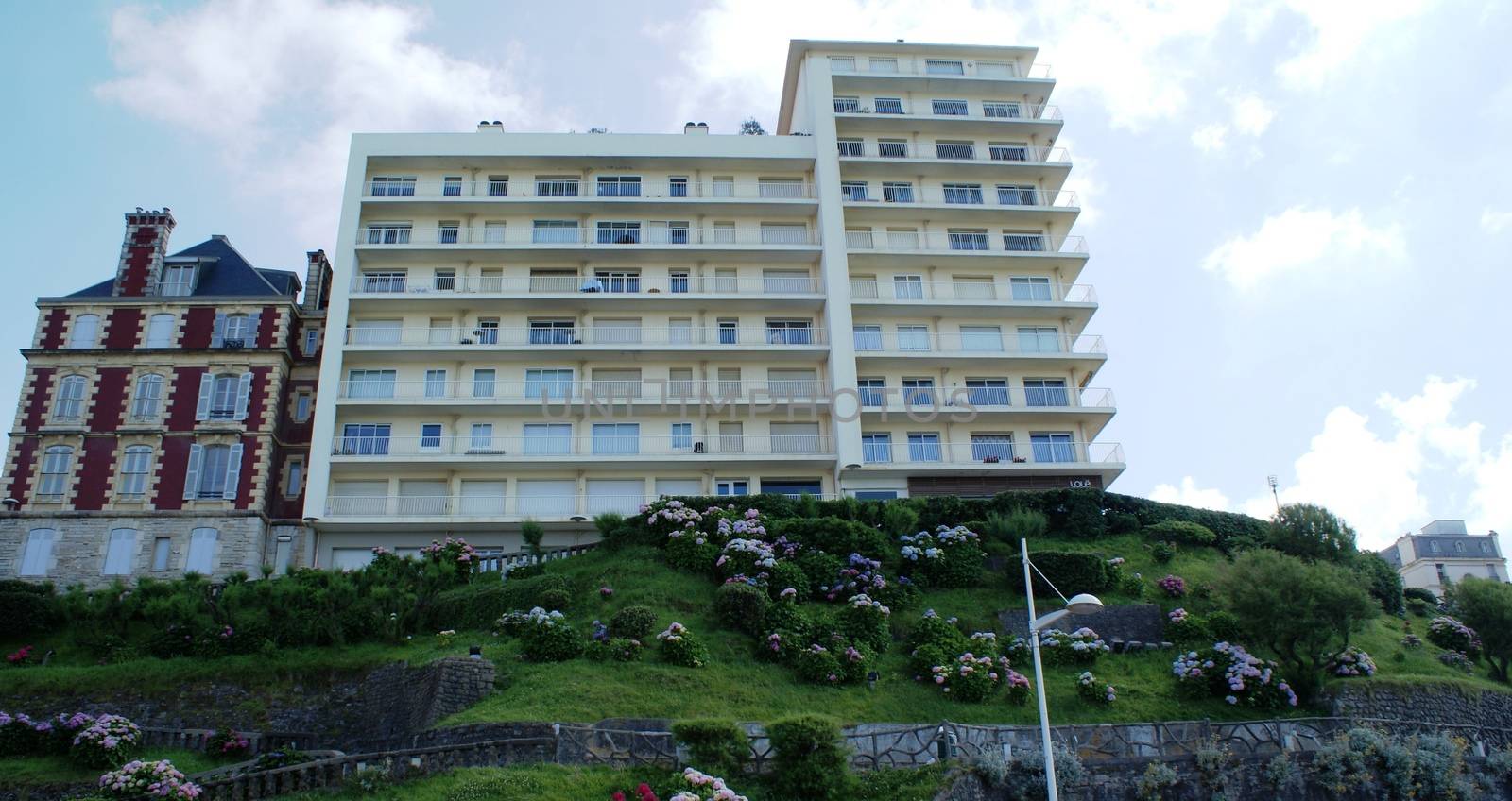 Nice houses in Biarritz, France, Aquitania, near the ocean