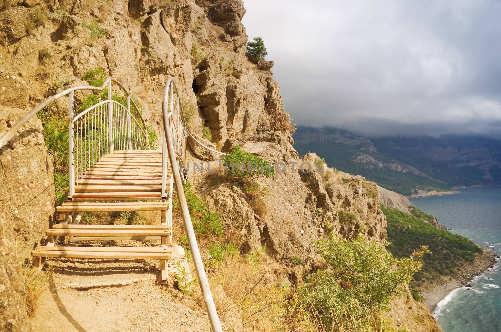 mountain trail  by vrvalerian