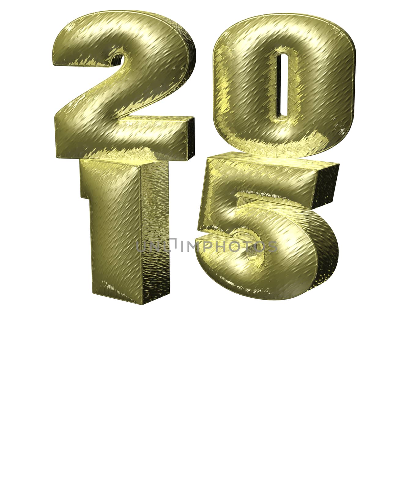 3d gold text 2015 happy new year design.