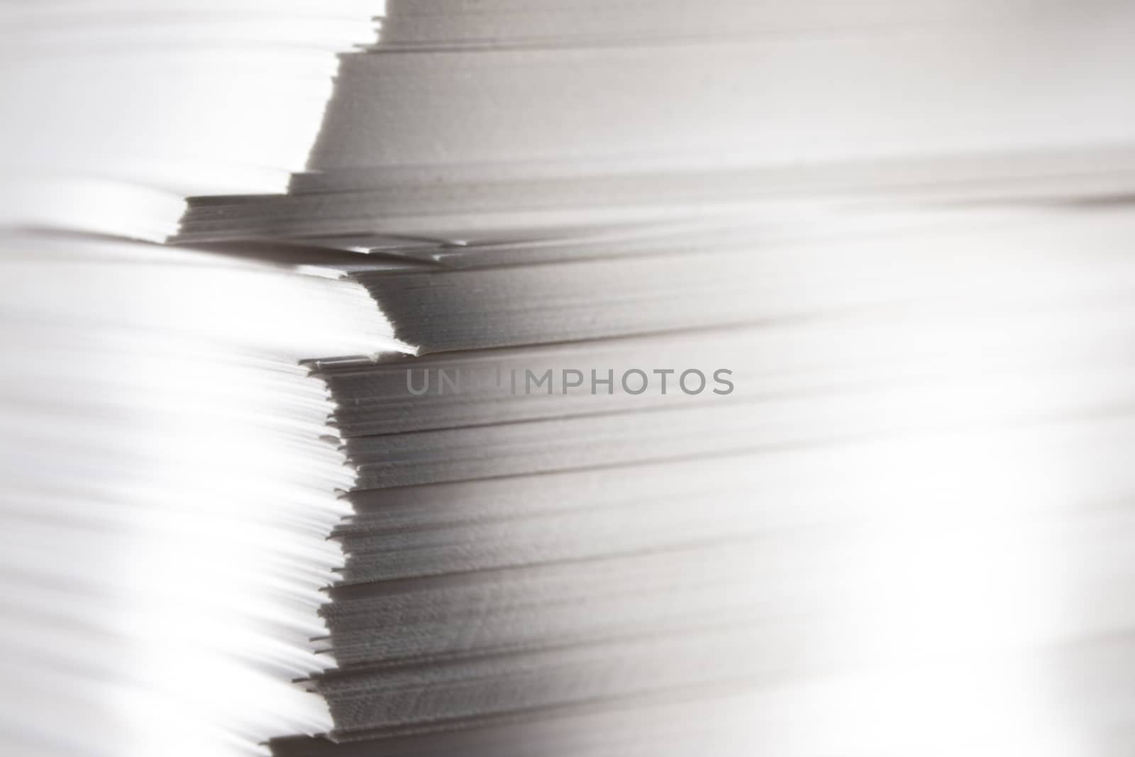 Stack of paper cards