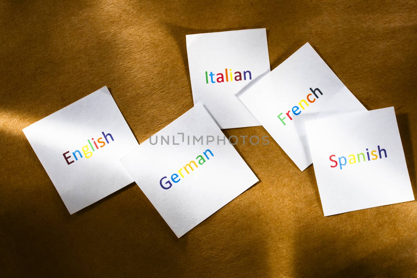 Cards with different languages by Garsya