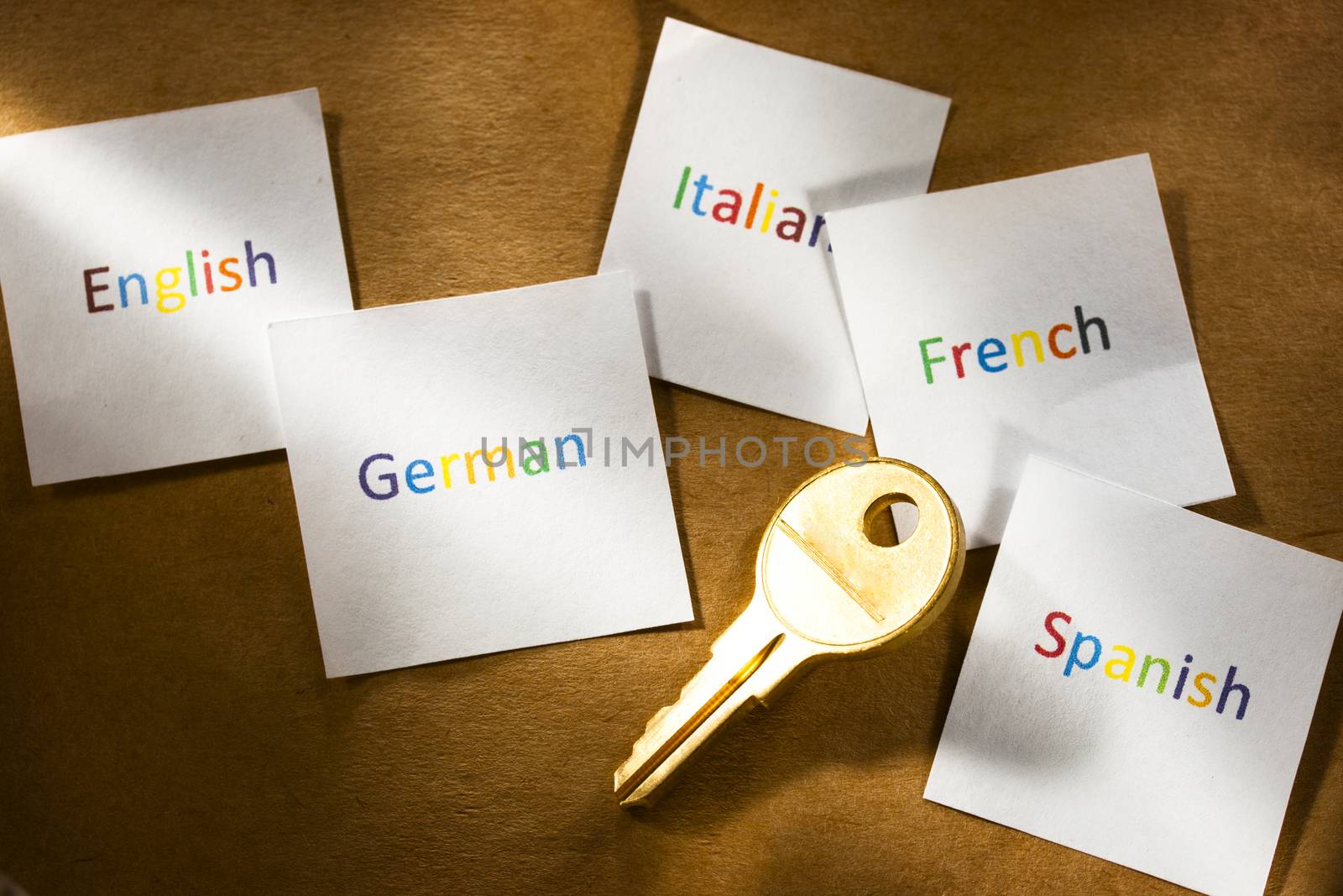 Cards with different languages and key by Garsya