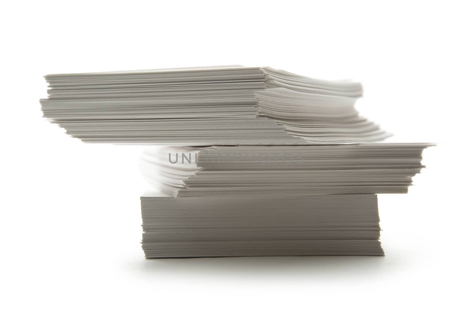 Stack of white paper cards by Garsya