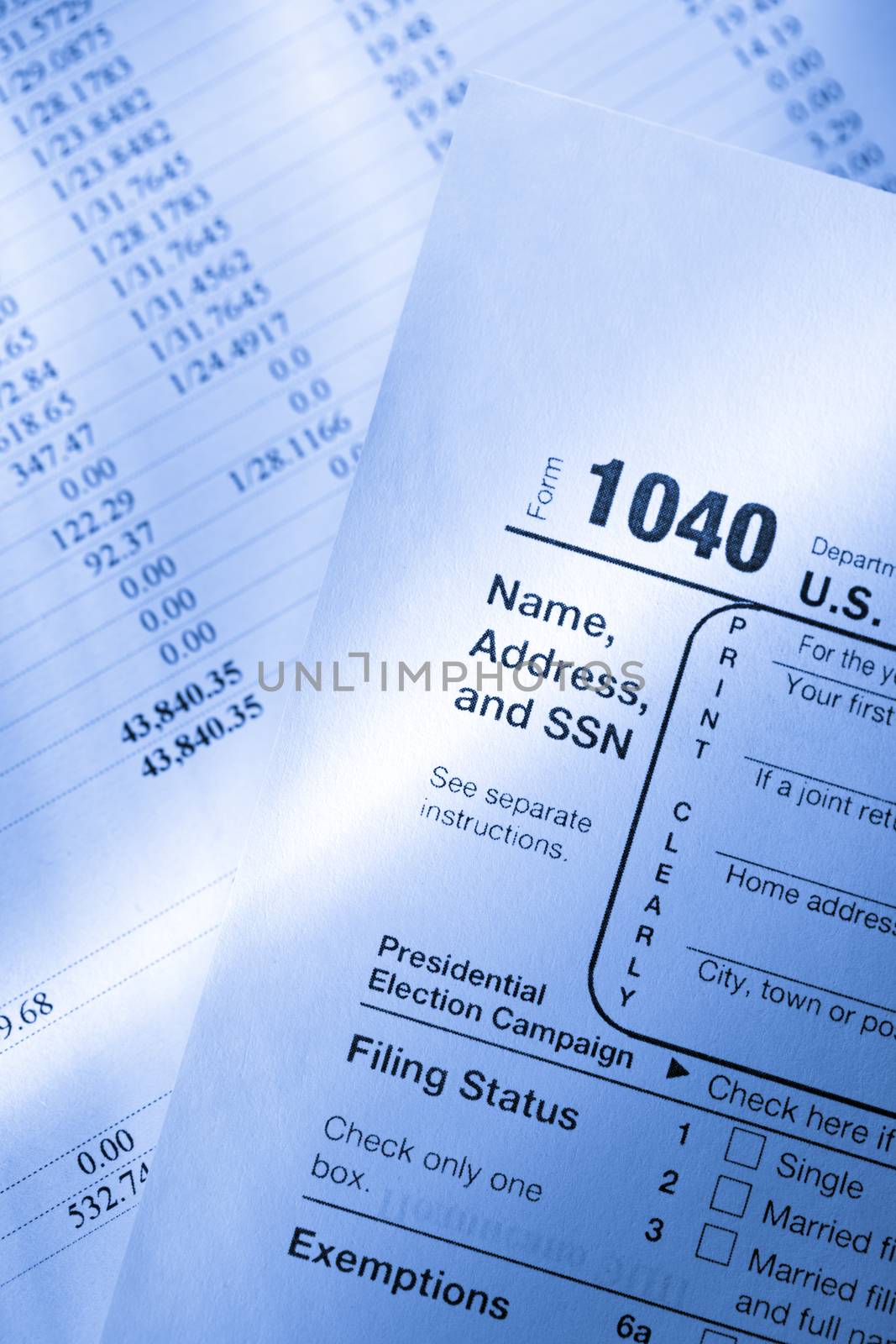 Tax form and operating budget by Garsya