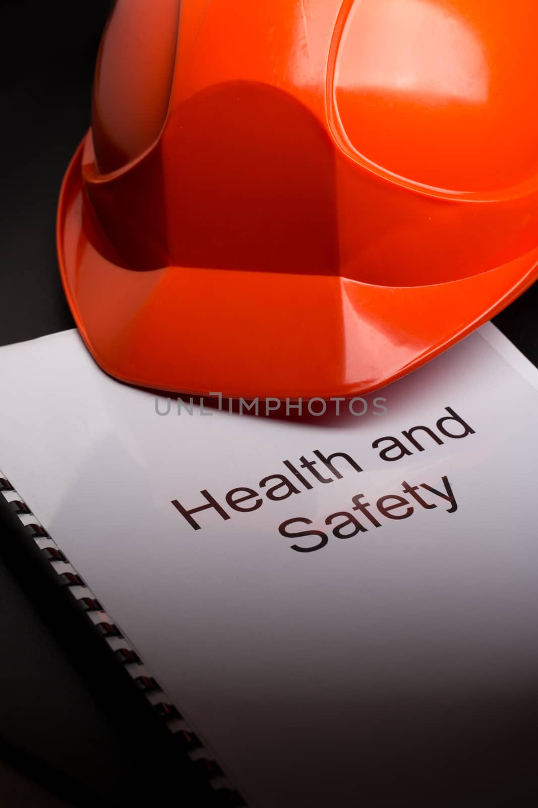 Health and safety register with helmet