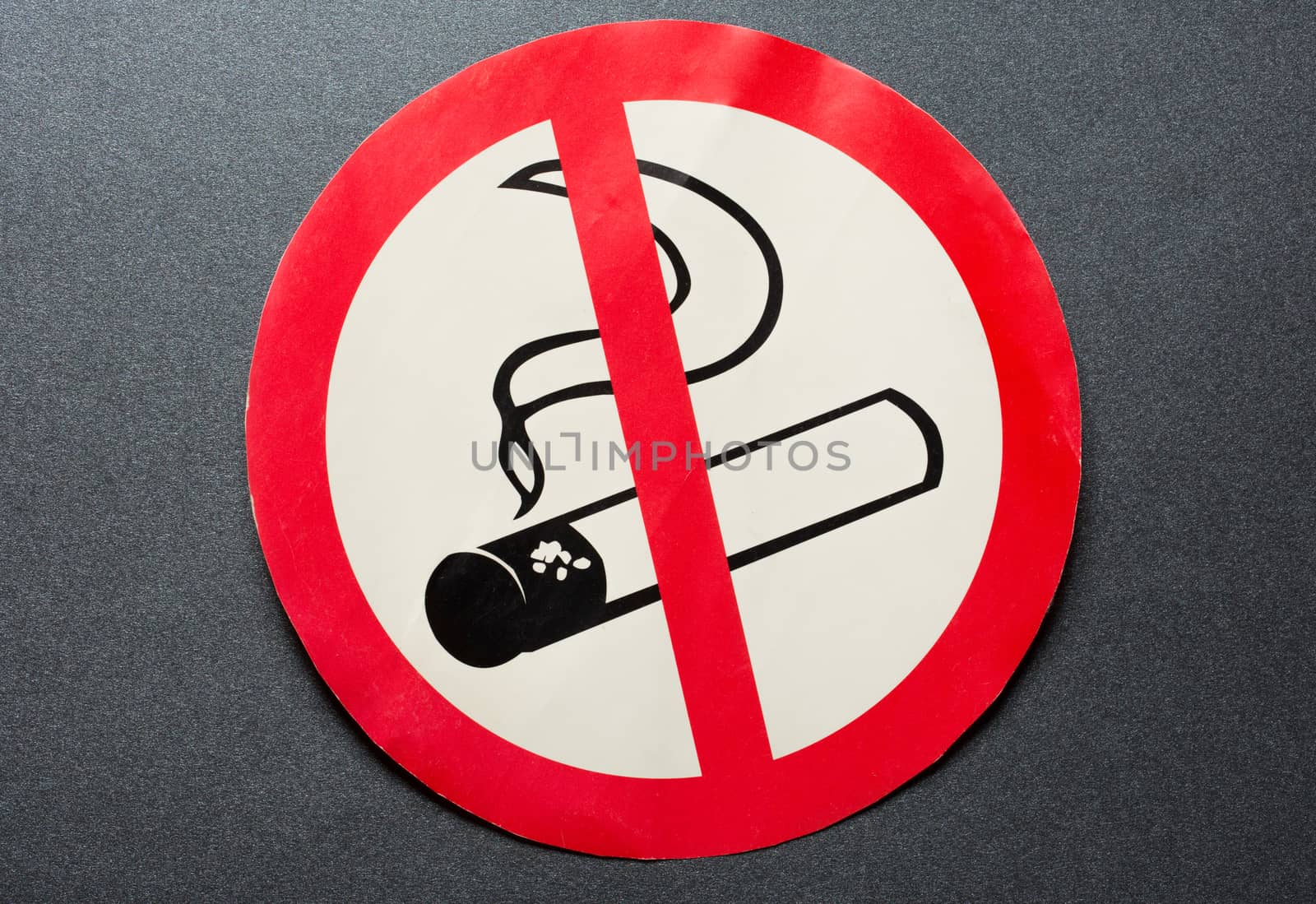 No smoking sign on background by Garsya