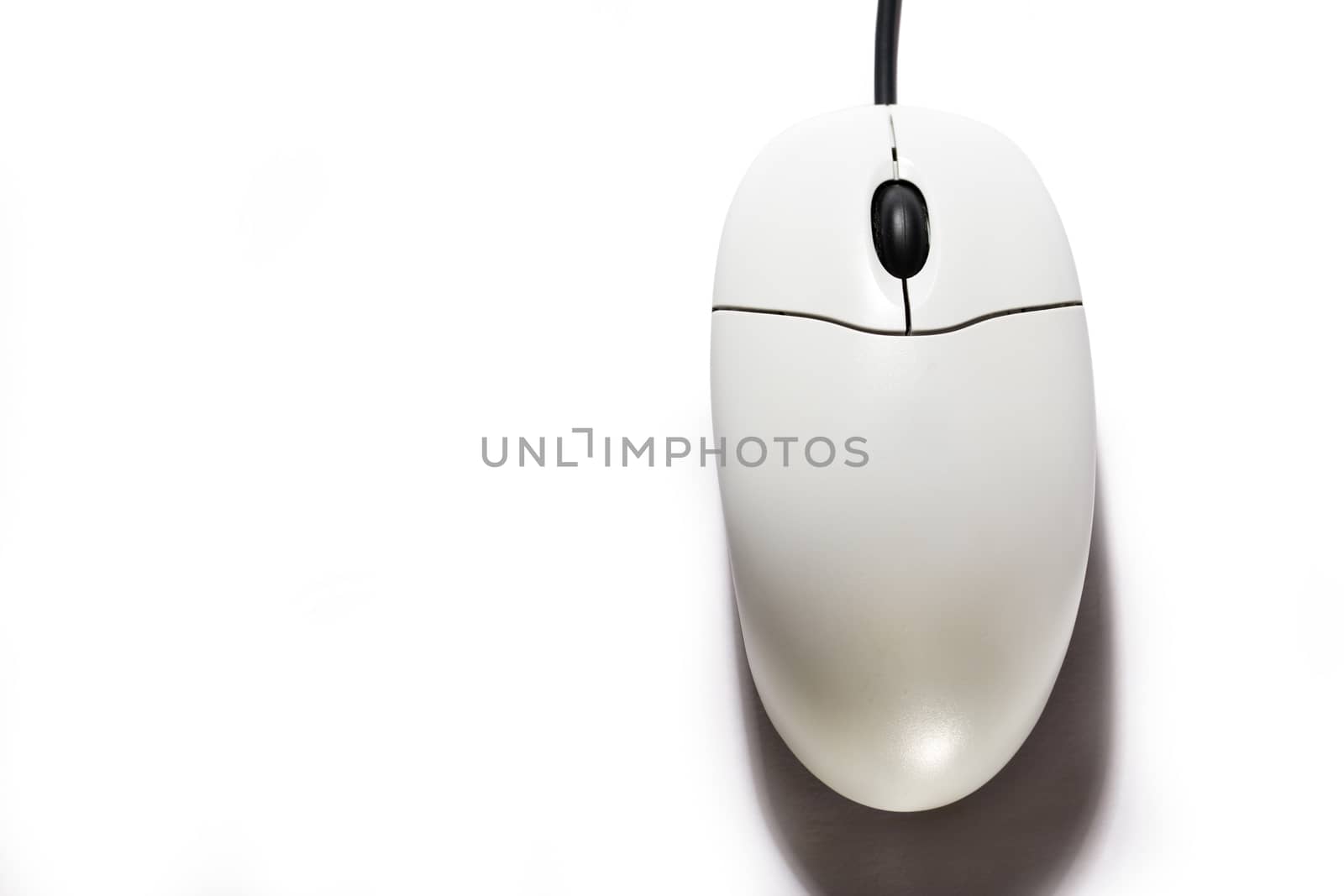 Computer mouse on the white background by Garsya