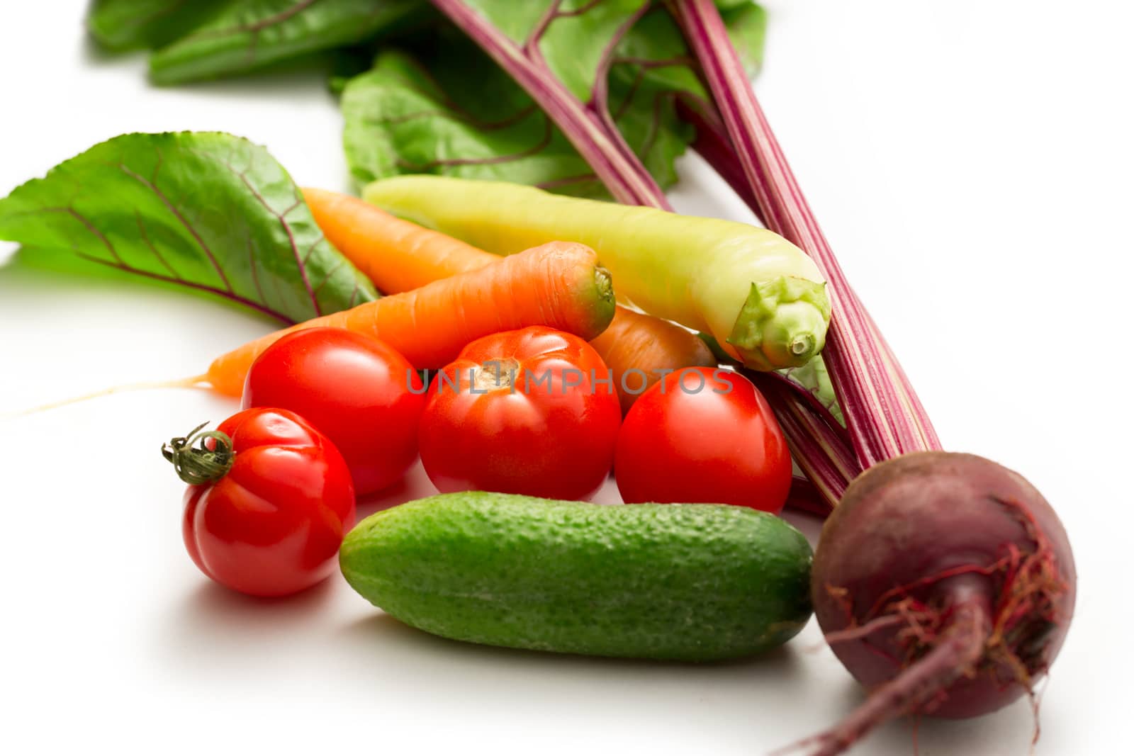 Set of fresh vegetables by Garsya
