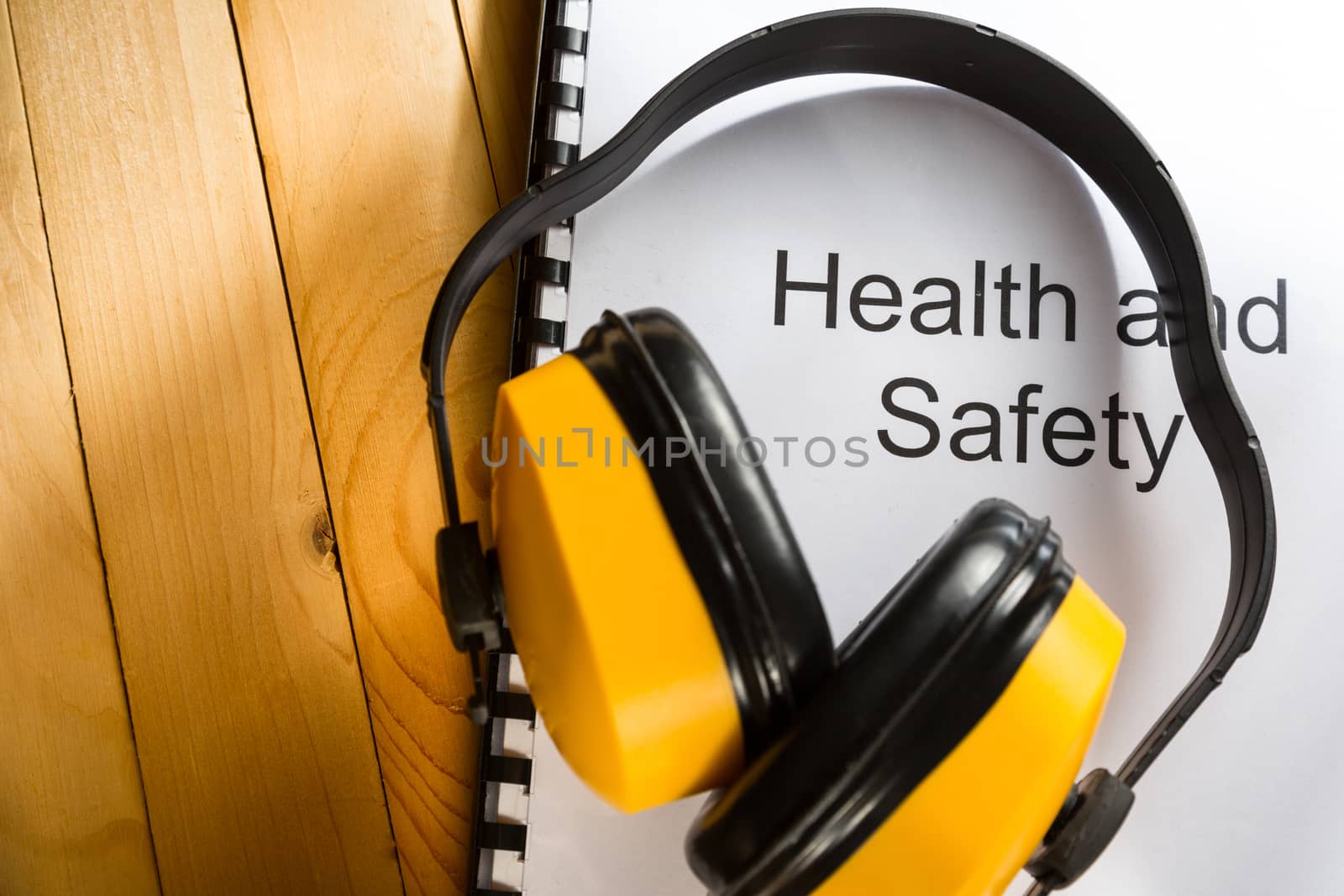 Health and safety register with earphones by Garsya