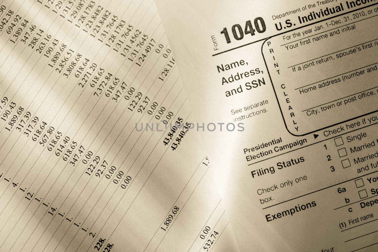 Tax form and operating budget by Garsya