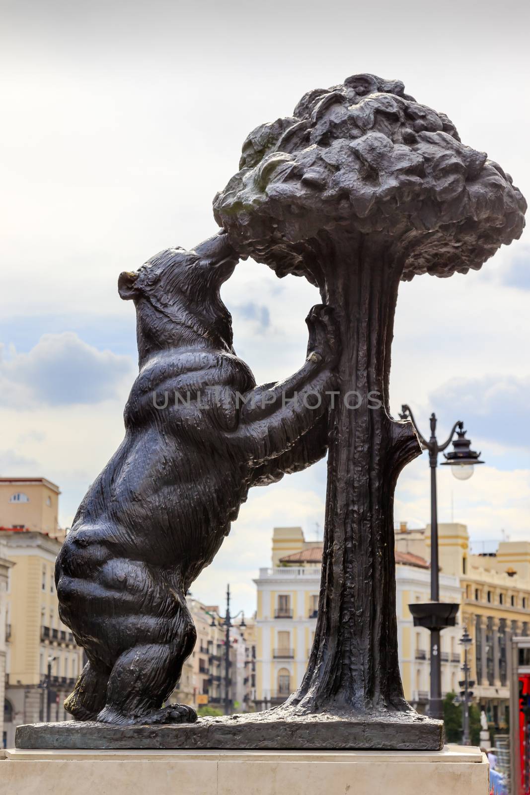 Bear and Mulberry Tree El Oso y El Madrono Statue Madrid Symbol by bill_perry