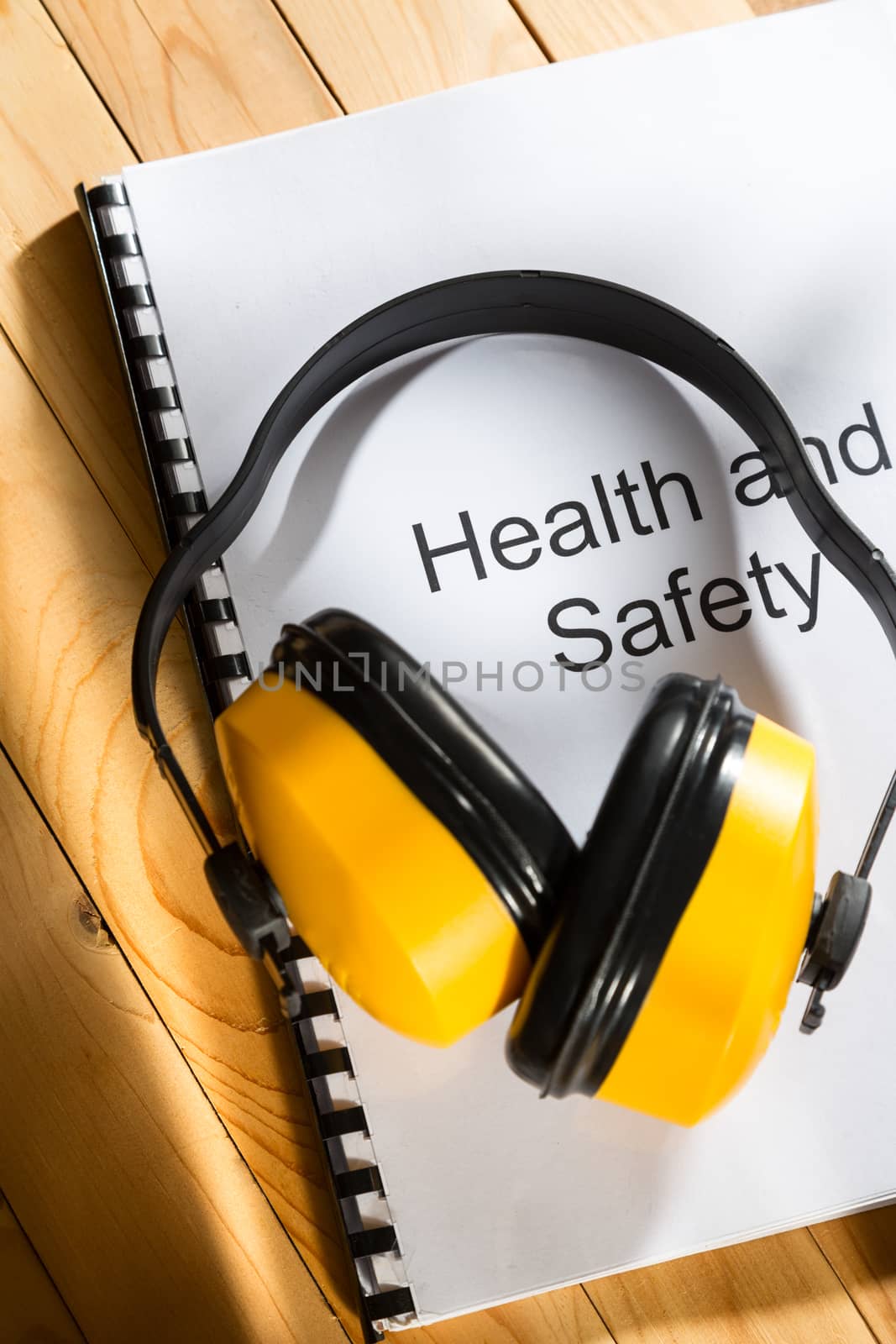 Health and safety register with earphones by Garsya