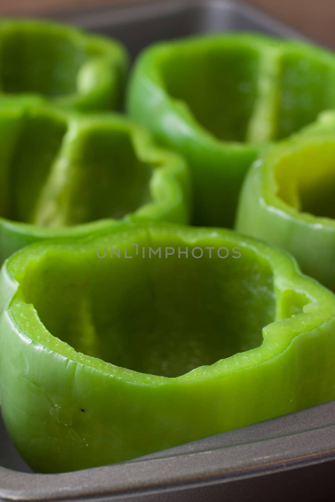 Fresh Green Bell Peppers by SouthernLightStudios