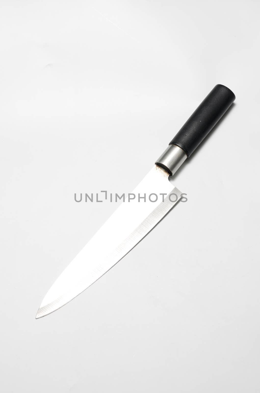 kitchen knife on a white background