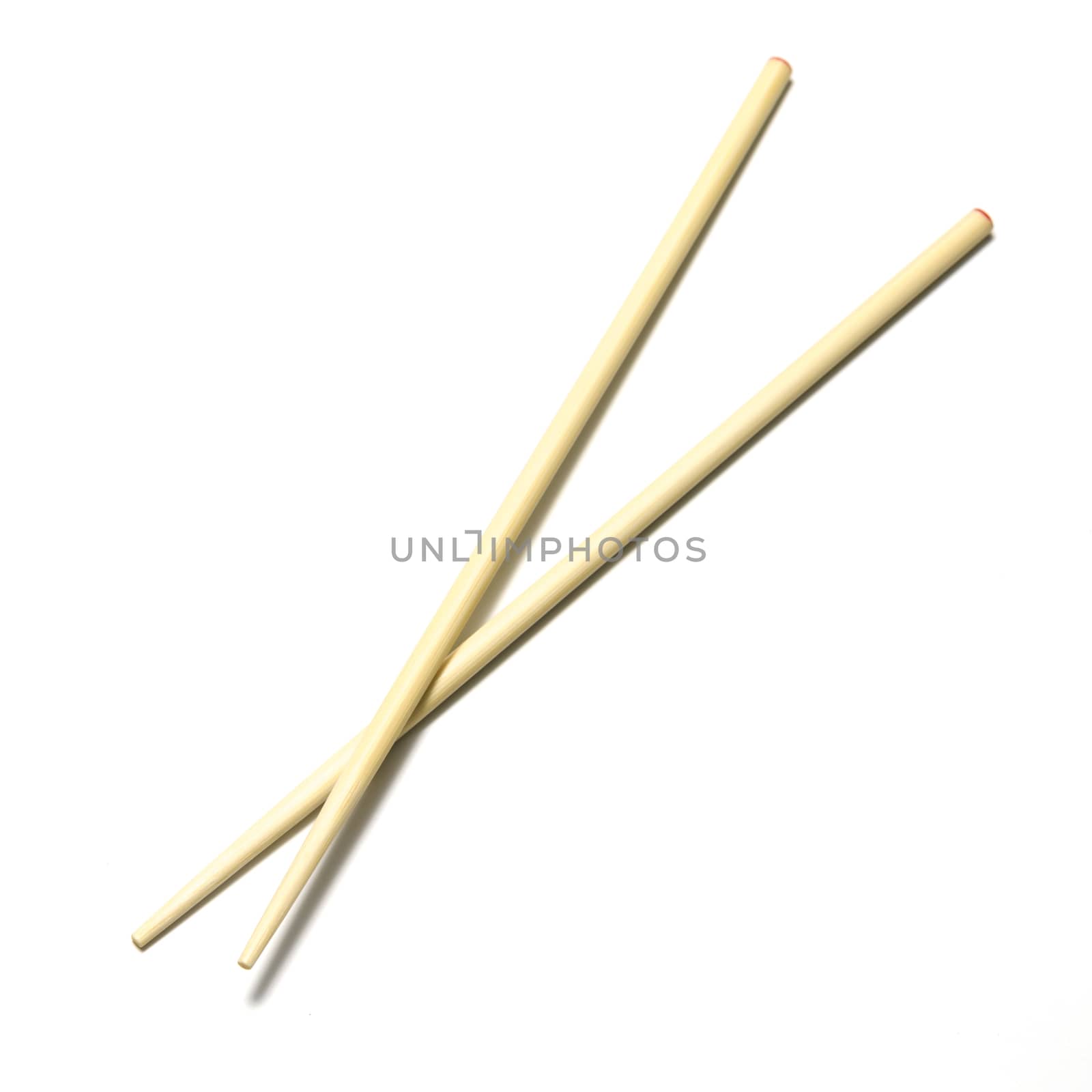 chopsticks on a white background