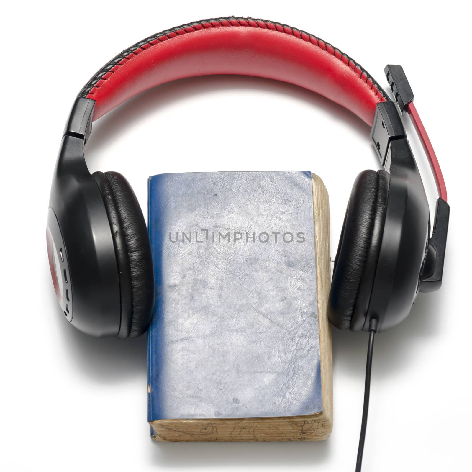 head phone with book concept audio book by ammza12