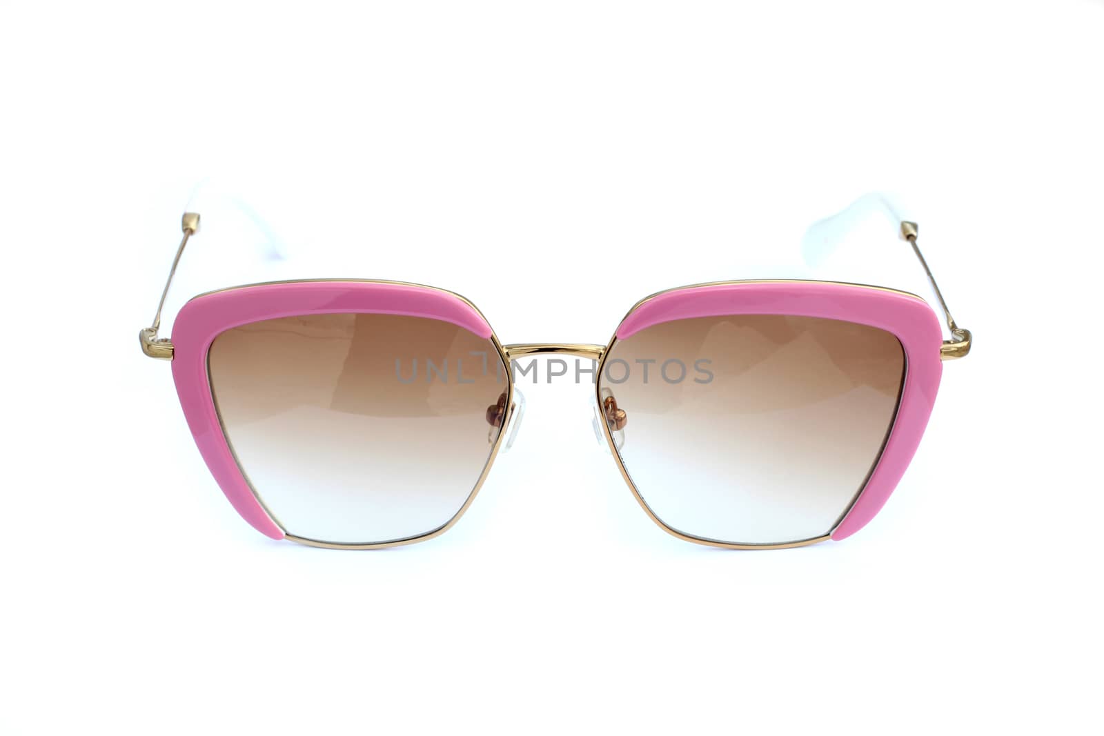 Pink sunglasses isolated on a white background by yod67