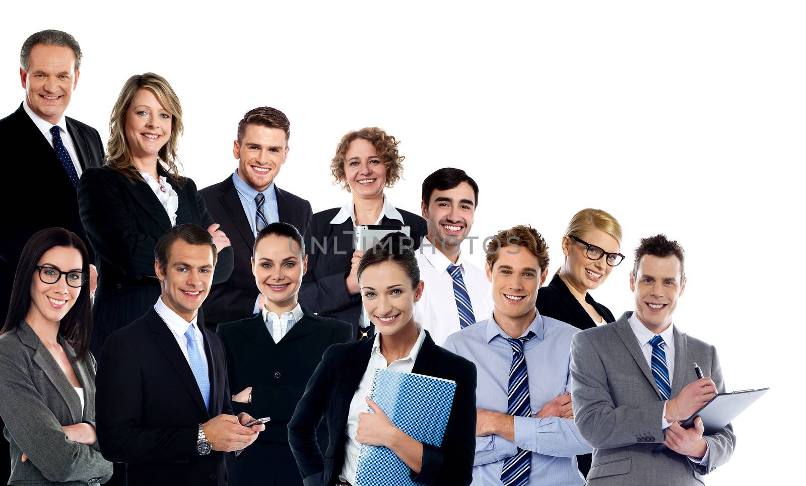 Large group of business people