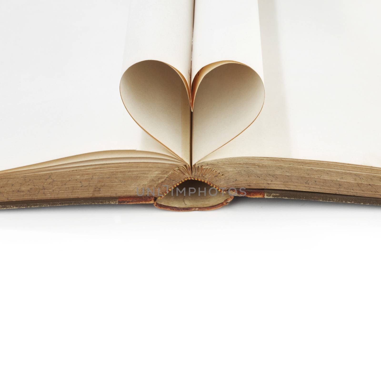 Heart shaped book pages by Yellowj