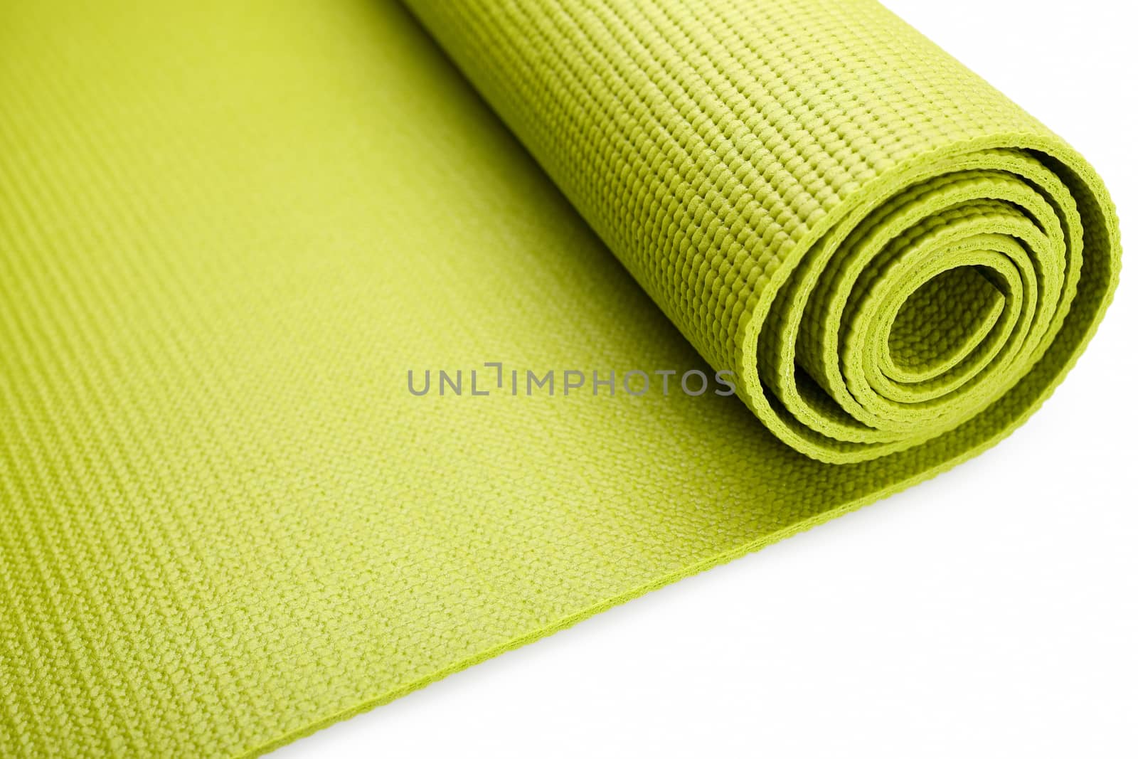 Green exercise mat  by marynamyshkovska