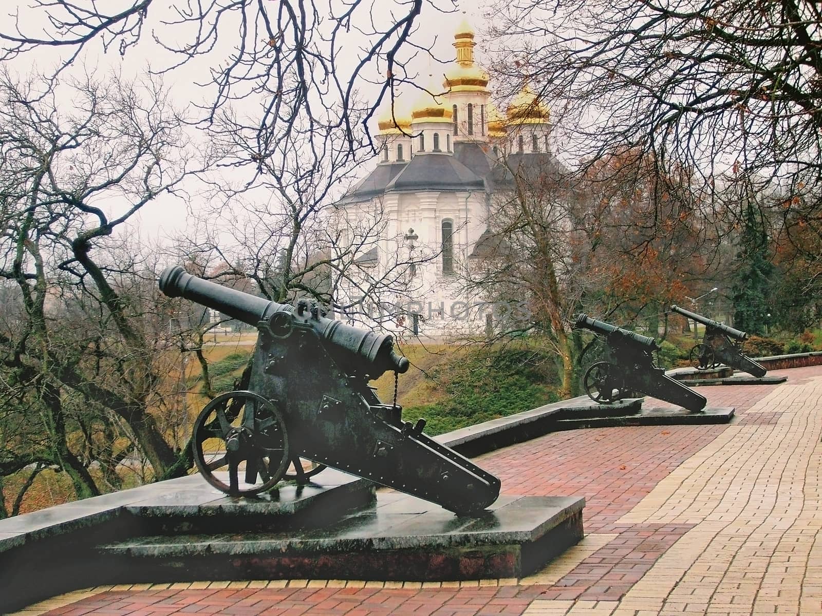 Urban landscape: the waterfront and the Orthodox Church in the c by georgina198