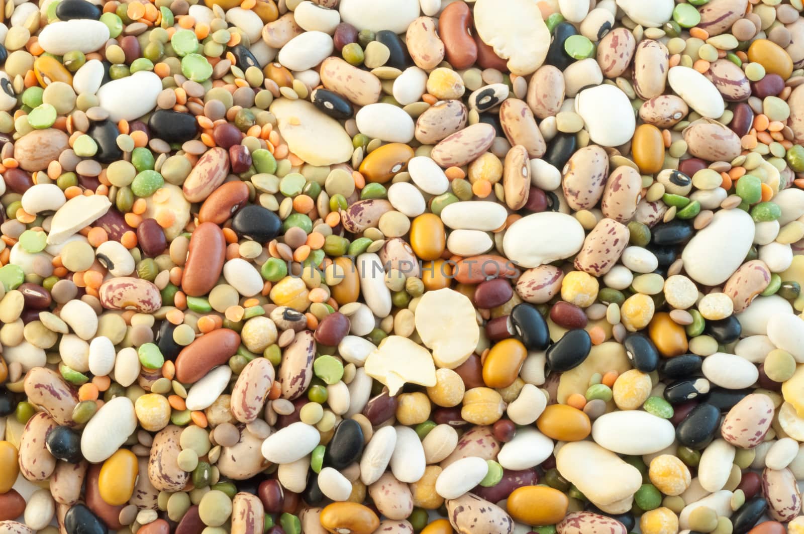 beautiful macro of colored italian pulse soup