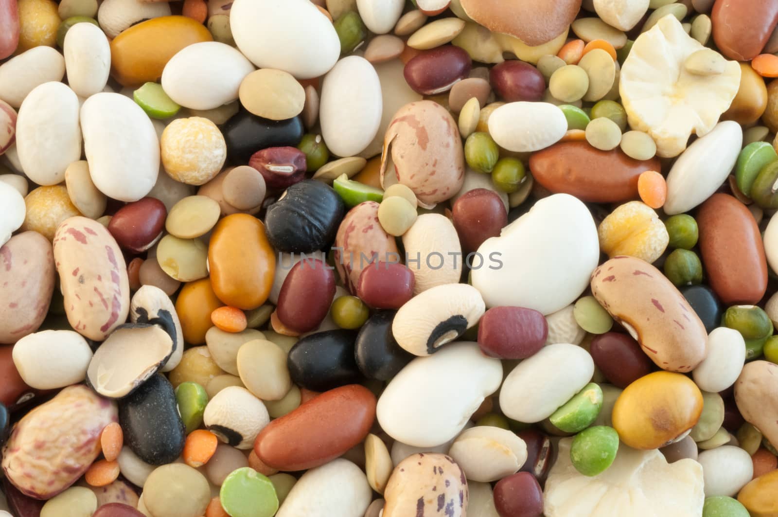 beautiful macro of colored italian pulse soup